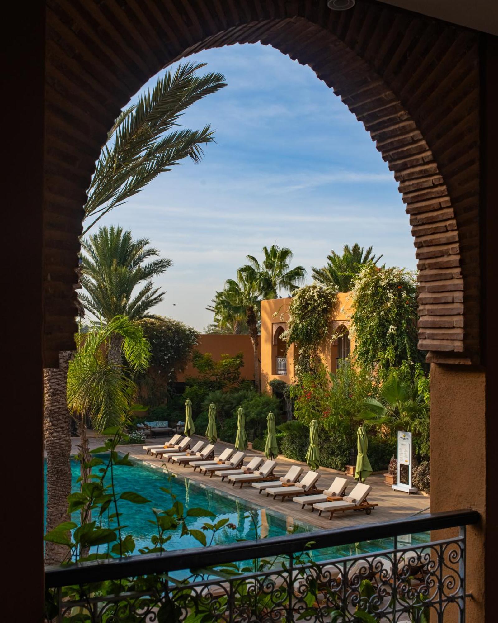 فندق تيكيدا جولف بالاس - ريلاى اند شاتو أغادير المظهر الخارجي الصورة The swimming pool at the hotel