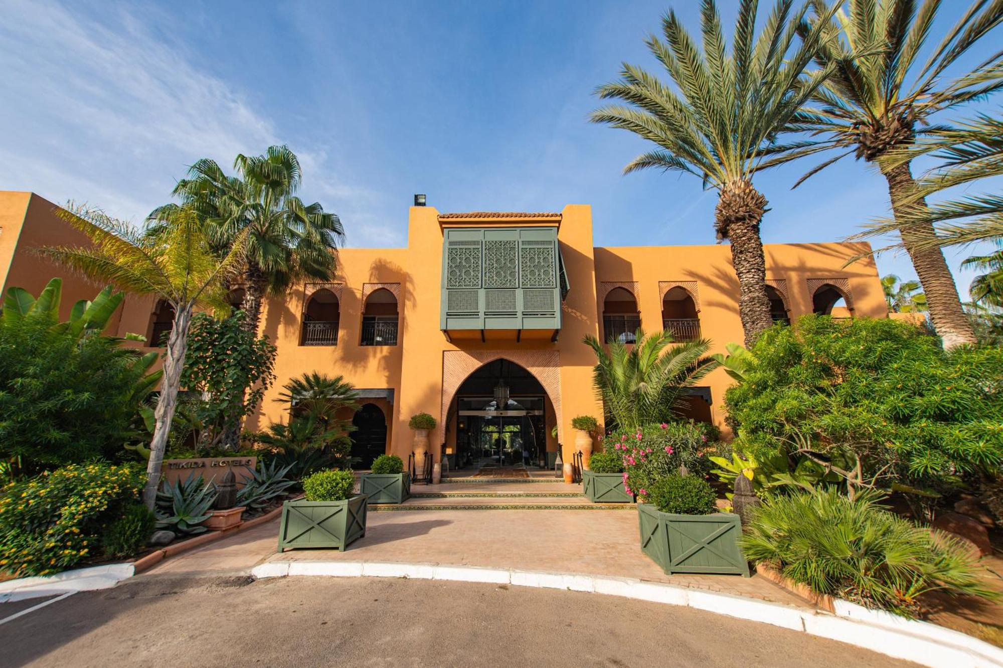فندق تيكيدا جولف بالاس - ريلاى اند شاتو أغادير المظهر الخارجي الصورة The main entrance of the hotel