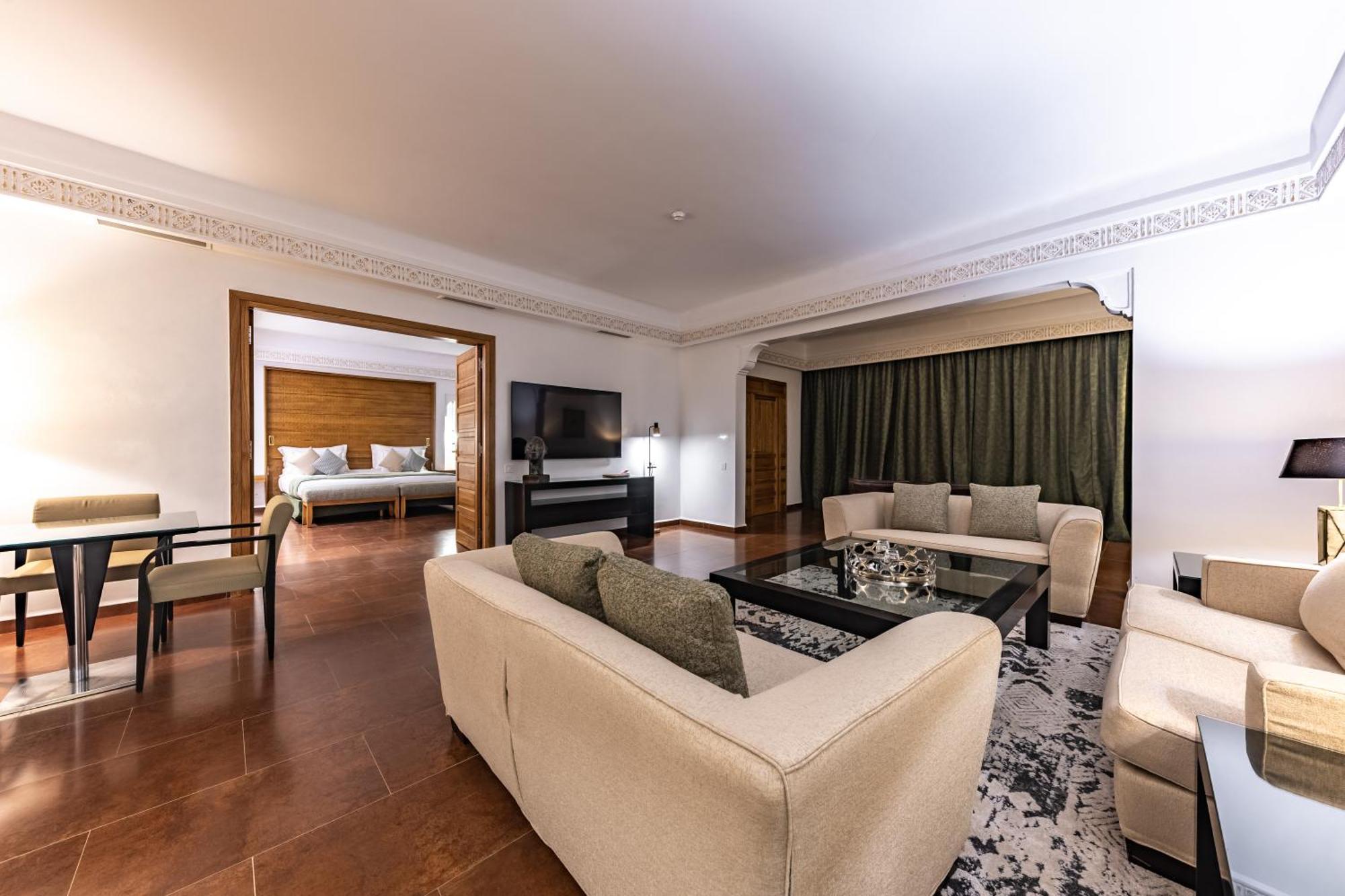 فندق تيكيدا جولف بالاس - ريلاى اند شاتو أغادير المظهر الخارجي الصورة A suite at the hotel