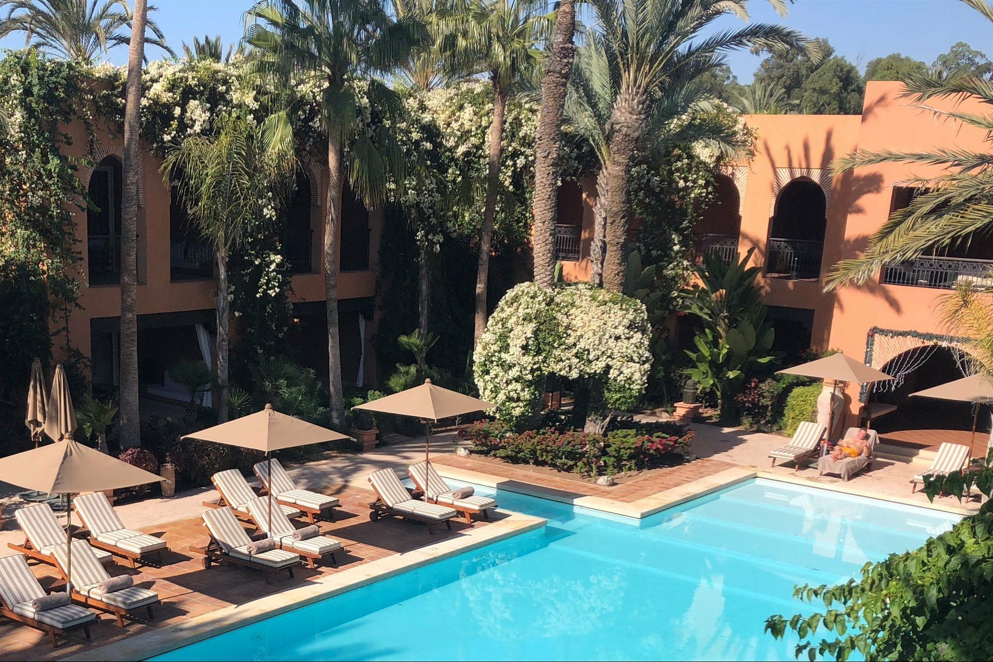 فندق تيكيدا جولف بالاس - ريلاى اند شاتو أغادير المظهر الخارجي الصورة The swimming pool at the hotel